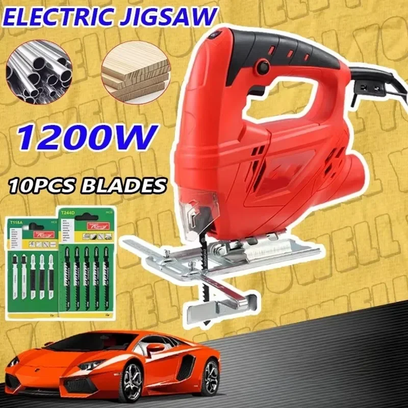 

Electric Jigsaw Multifunctional Reciprocating Cutting Machine DIY Woodworking Household Garland Saw Electric Tools