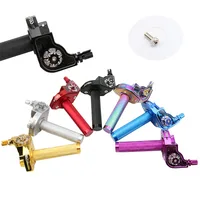 Manillar Universal de aluminio con empuñaduras giratorias para motocicleta, ciclomotor, Scooter, bicicleta, M10 x 1,5, 22mm