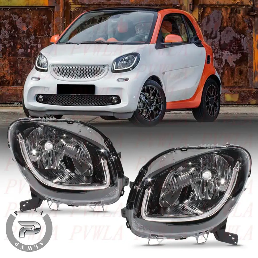 LED Front Headlights For Benz Smart Fortwo Coupe 453/Cabriolet 2014 2015 2016 2017 2018 2019 Car accessories Headlamp LED DRL