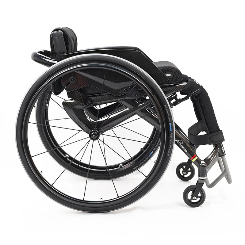 Wheelchair For The Disabled With Foldable Backrest And Rear Wheel Side Guards For Quick Release Carbon Fiber Sports Wheelchair