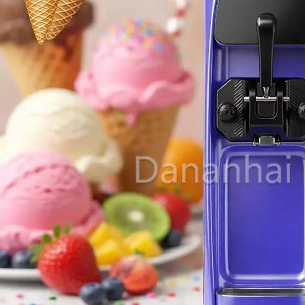 BL25E Commercial Single Flavor Soft Ice Cream Maker Size 702284cm Stainless Steel Machine For Coffee Bar