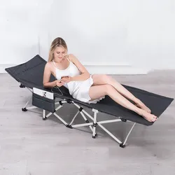 Home Office Lunch Break Single Folding Bed Simple Portable Companion Outdoor Camping Beach Chair 무중력의자 접이식간이침대 Cot 이동식침대 휴대용침대