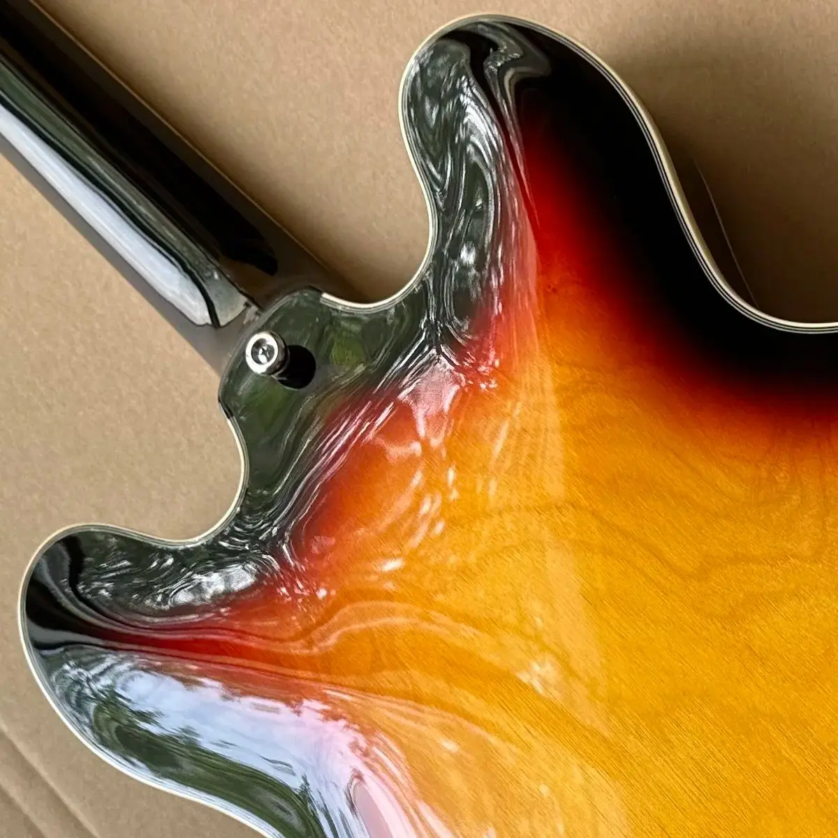 Sunburst Hollow Body Jazz Electric Guitar