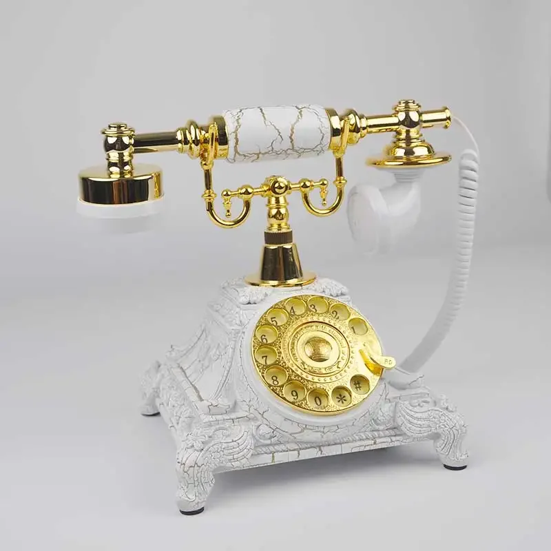 Hot Sale Antique European Telephone Wedding Party Information Recording Vintage Message Book Birthday Party Voice Blessin