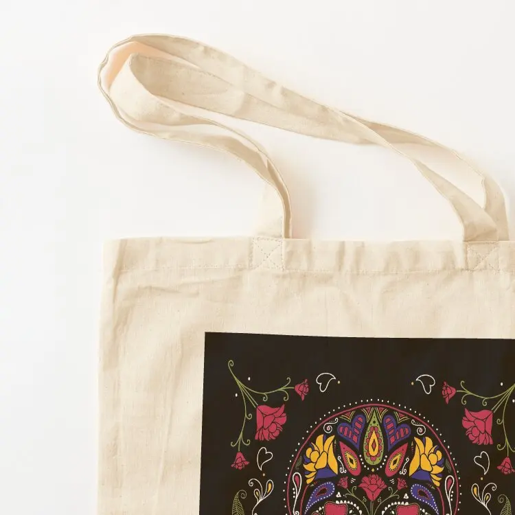 Day of the Dead Sugar Skull Dark Tote Bag bag for beach Handbags women reusable shopping bags Cloth bags