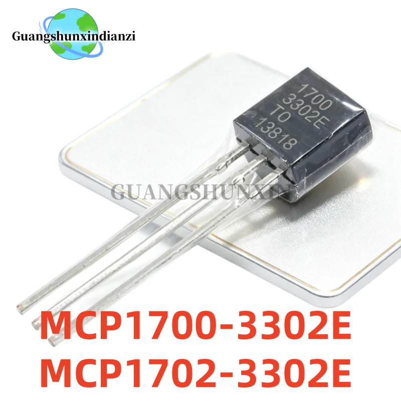 10Pcs Brand New MCP1700-3302E MCP1702-3302E MCP1700 MCP1702 MCP1702-3302E/TO MCP1700-3302E/TO TO-92