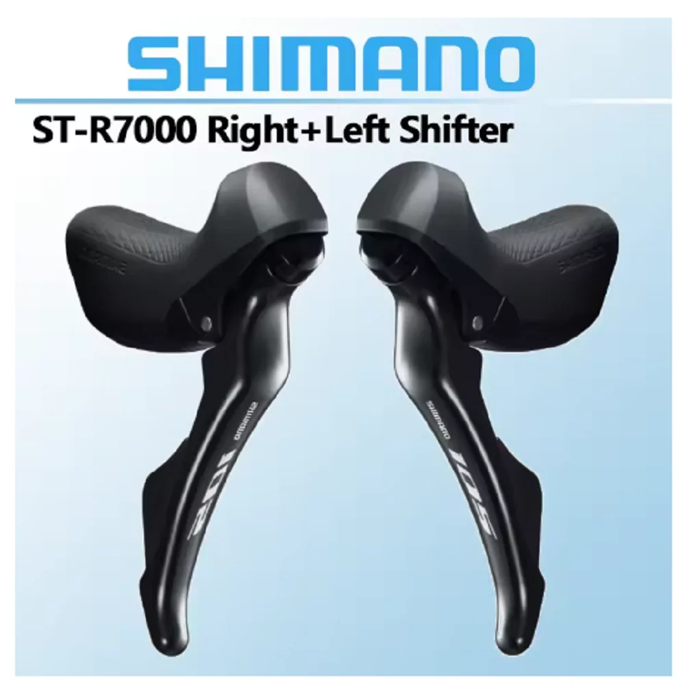 SHIMANO 105 ST-R7000 Palancas de Control Dual para Freno de Llanta 2x11 velocidades, Palancas de Cambio ST R7000, Par Izquierdo 2x11s, Par Derecho 11V, Par de Palancas 2s