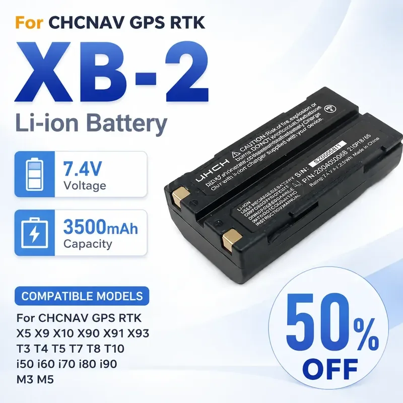 

7.4V 3500mAh XB-2 Li-ion Battery for c GPS RTK X5 X9 X10 X90 X91 X93 T3 T4 T5 T7 T8 T10 i50 i60 i70 i80 i90 M3 M5