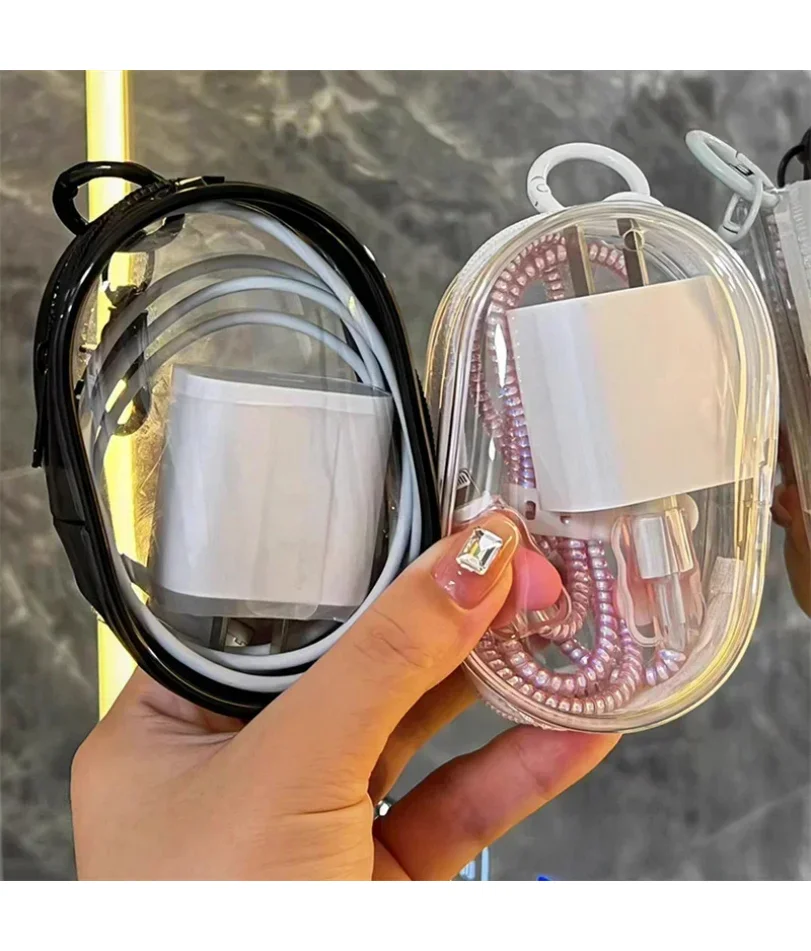 

Portable Mini Zipper Storage Bag Keychain Box Organizer For Earphones Chargers Bags A Gift for My Girlfriend Case