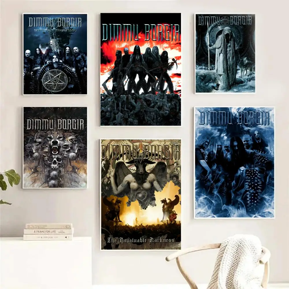 

D-DIMMU BORGIR Painting Calligraphy pictures Room Home bedroom interior wall decoration Canvas Poster art mural
