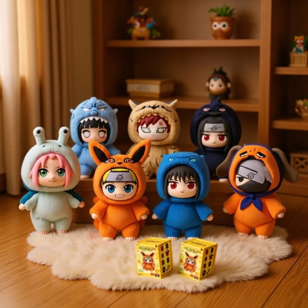 

Наруто Шиппуден глухая коробка плюшевая фигурка из ПВХ аниме персонаж сумка очаровательный автомобильный подвесной декор милая коллекционная детская игрушка-сюрприз подарки