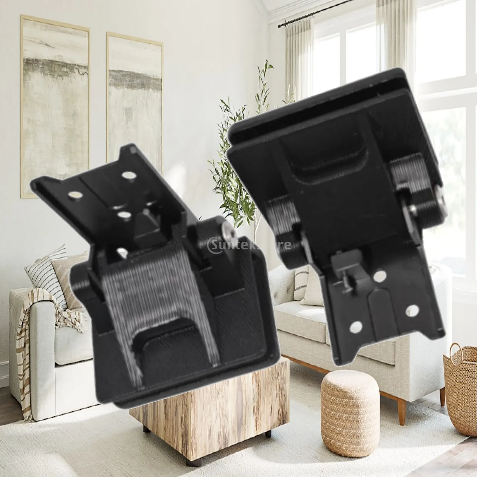 

2Pcs Turntable Dust Cover Hinge Supplies Repair Parts Compatible Turntable Part Black