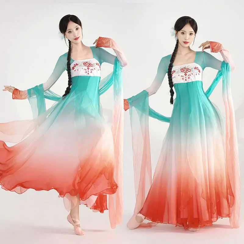 

Jinseliannian Classical Dance Costume Women Hanfu Dancing Clothes Chinese Traditional Dance Clothes