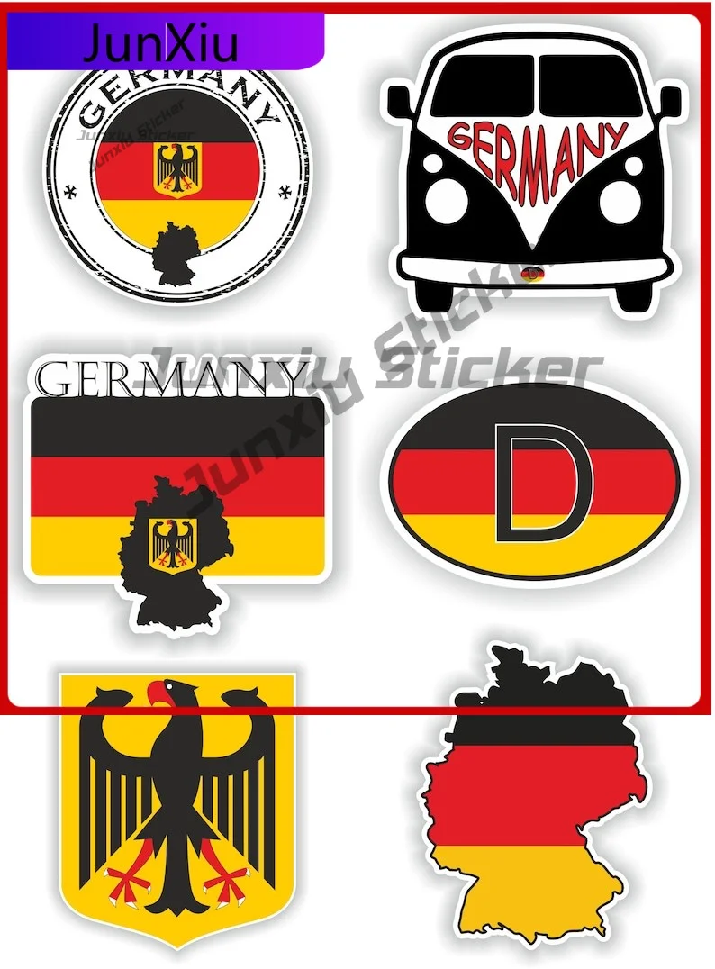 

Germany Flag Vinyl Stickers Custom Decals Personalized Stickers Aesthetic Stickers For Helmet Motorcycle Accessories And Decals