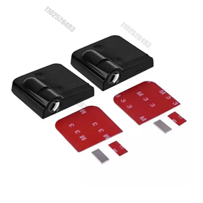 GR Sport Logo Car Door HD LED Lamps Projector4pcs Beige USB  Courtesy Welcome Lights For Toyota Corolla Yaris Prius Camry BWM