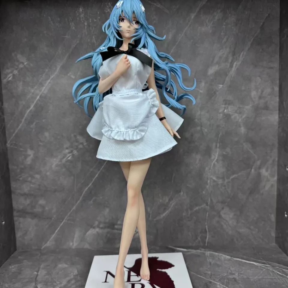 

45 см Новое аниме NEON GENESIS EVANGELION EVA Ayanami Rei Maid, сменная одежда и лица, экшн-фигурка, модель из ПВХ, игрушки, кукла, подарки