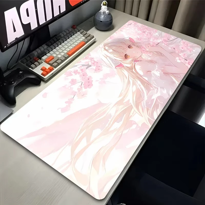 Mauspad, Anime-Mädchen, C-chobits, Chii, Schreibtischunterlage, PC-Zubehör, Büro, Laptop, Gummi, rutschfest, großes Mauspad, Gamer-Schrankteppich