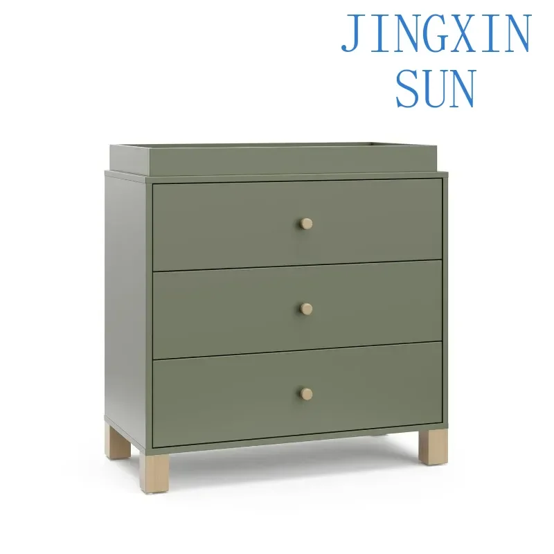 3-Drawer Chest with Removable Changing Topper Gold Certified bedroom furniture