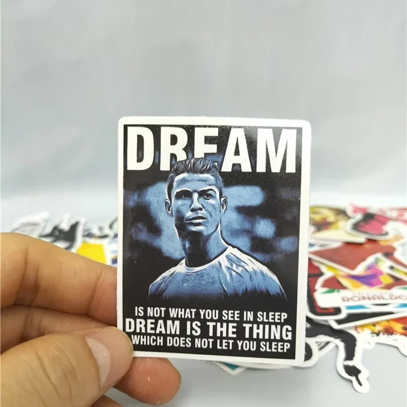 Cristiano Ronaldo Portugal Wall Stickers Football Champion Phone Case Computer Bicycle Decoration Waterproof Sports Stickers