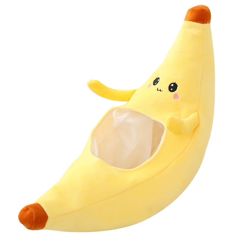 

Banana Headgear Men Hats Novelty Costume Newborn Party Plush and Pp Cotton Funny Child