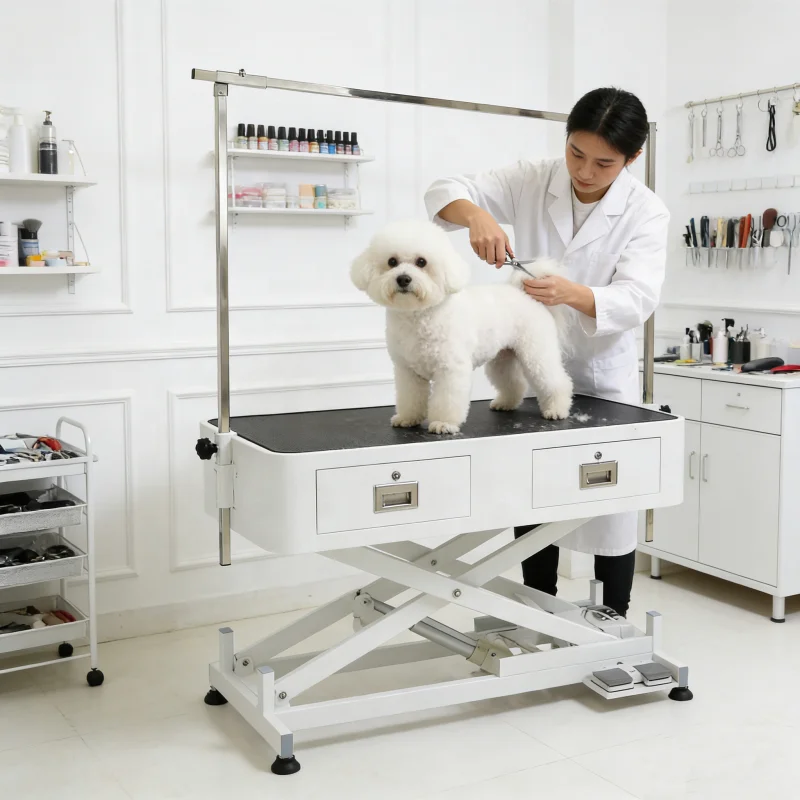USMILEPET Factory Direct Electric Lift Pet Grooming Table with Drawers Dog Grooming Table for Pet Grooming Salon view 3