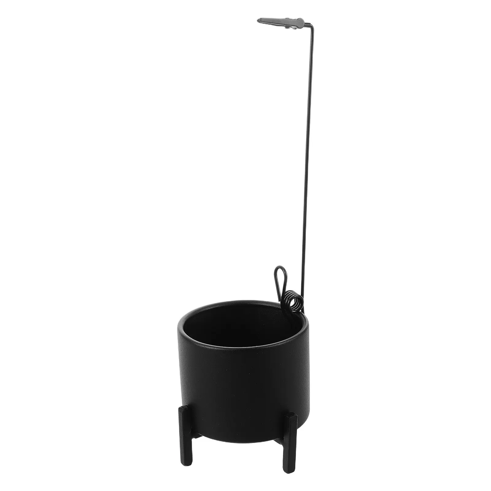Standing Stick Incense Burner Cast Iron Metal Holder with Removable Ash Tray Stable Four-Leg Design for Home Office Meditation
