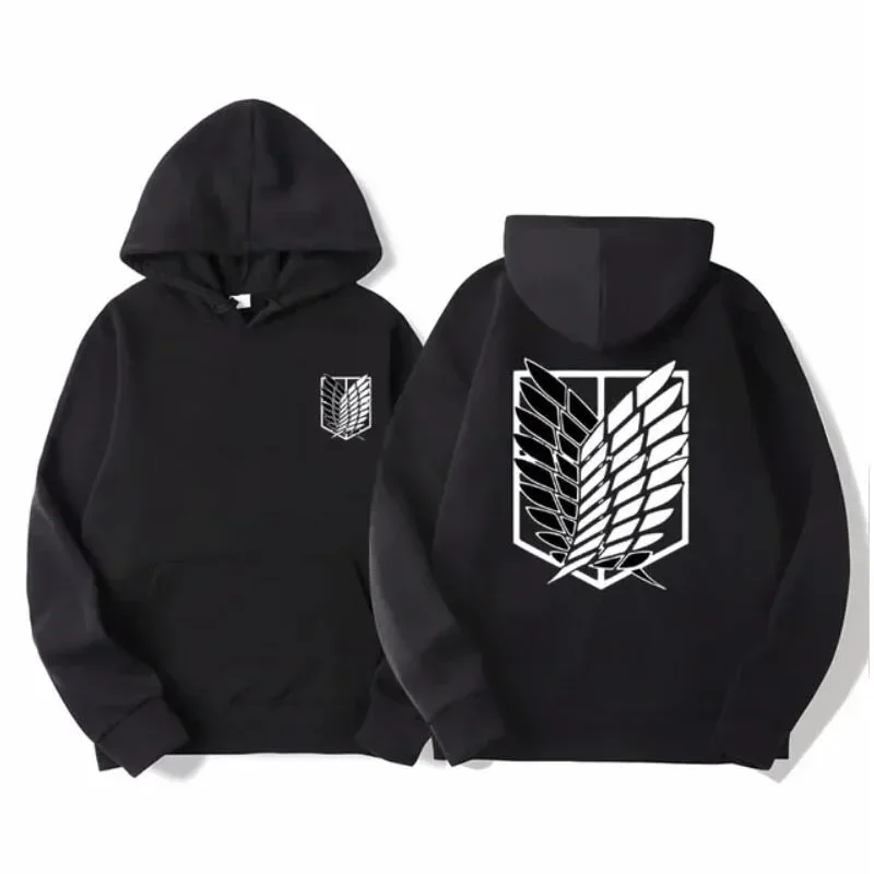 Attack on Titan Men's Hoodie Anime Hoodies Men Women Streetwear Pullover Harajuku Shingeki no Kyojin Hoodies Sweatshirt Clothes