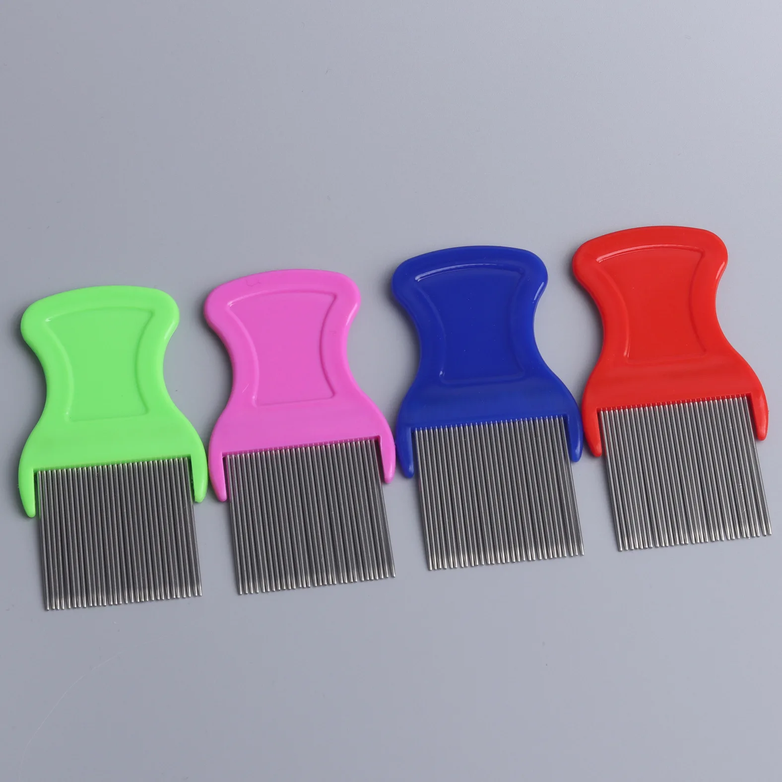 Pet supplies manufacturer stainless steel needle comb jumping comb dog grate cat removing lice egg beauty comb in stock Grooming