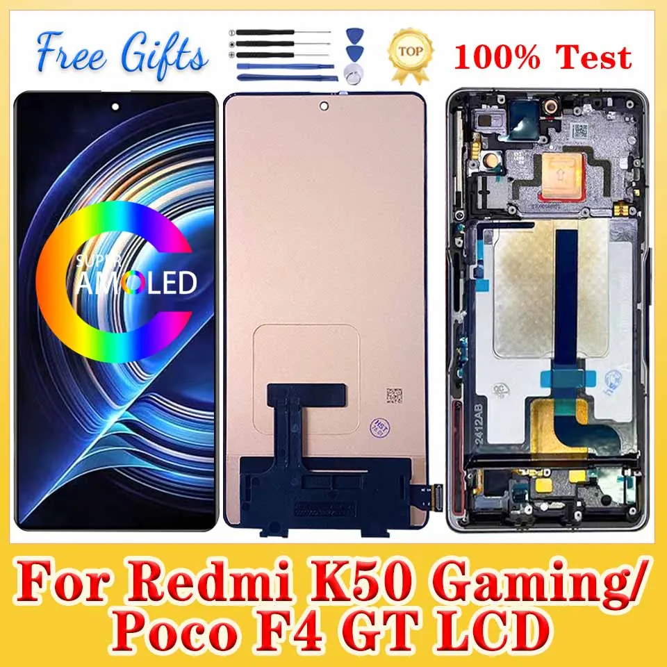 Pantalla LCD Original para Xiaomi Redmi K50 Gaming 21121210C, Pantalla Táctil para Poco F4 GT 21121210G, Repuesto para K50 Game Edition