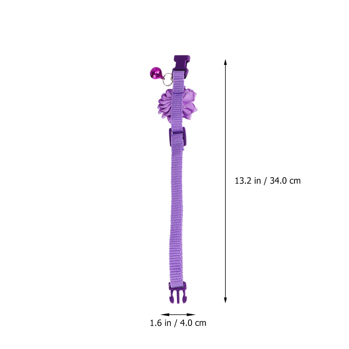 

Violet Adjustable Cat Collar Flower Bowknot Bell Necklace Creative Pet Supply for Small Cats Dogs Pet Bell Collar