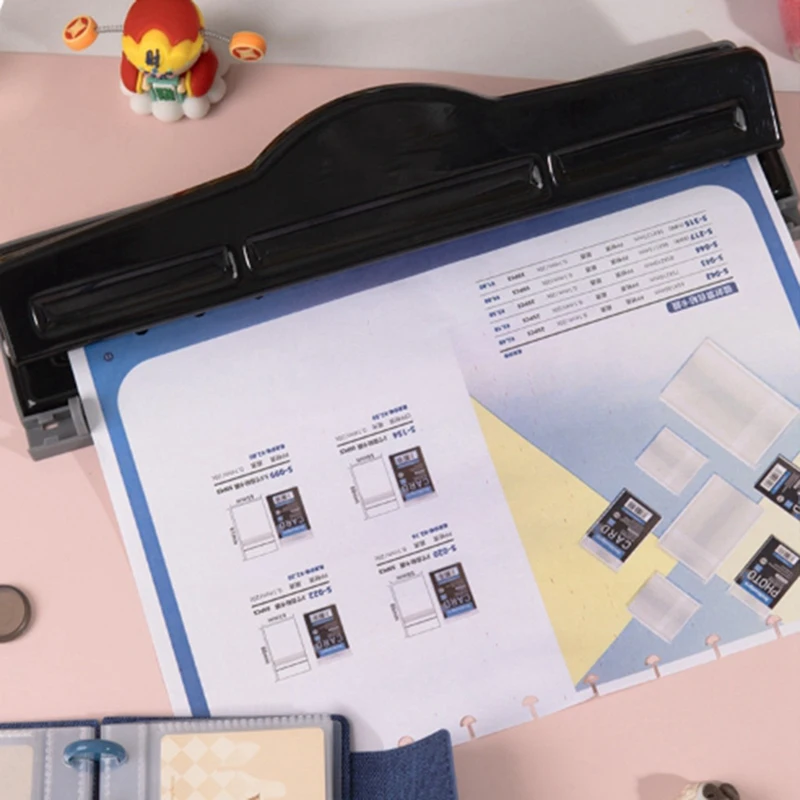 11-otworowy dziurkacz pierścień Album gilotyna do papieru regulowany dziurkacz do papieru A4 dziurkacz Scrapbooking narzędzia dla majsterkowiczów biurowe materiały wiążące