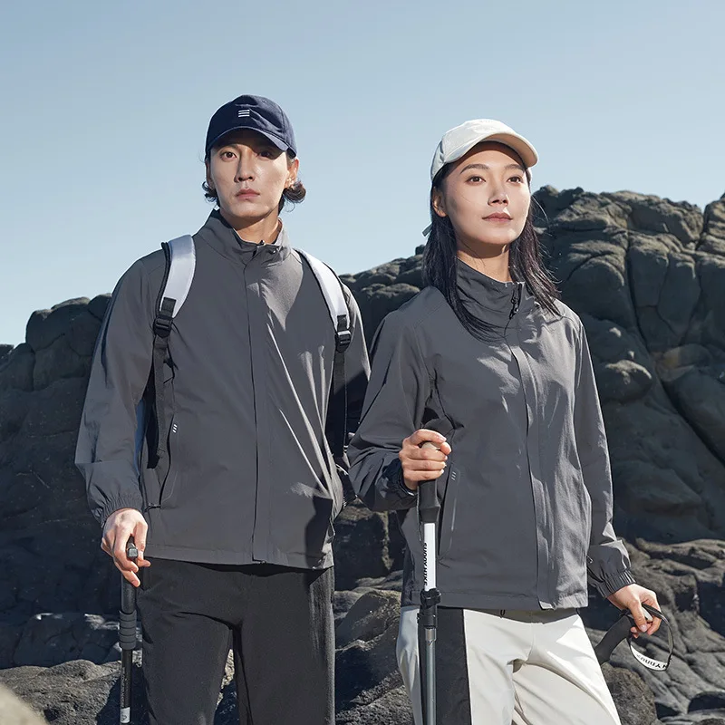 

Горная куртка мужская и женская, такая же весенне-осенняя односторонняя ветрозащитная и водонепроницаемая уличная куртка для пар