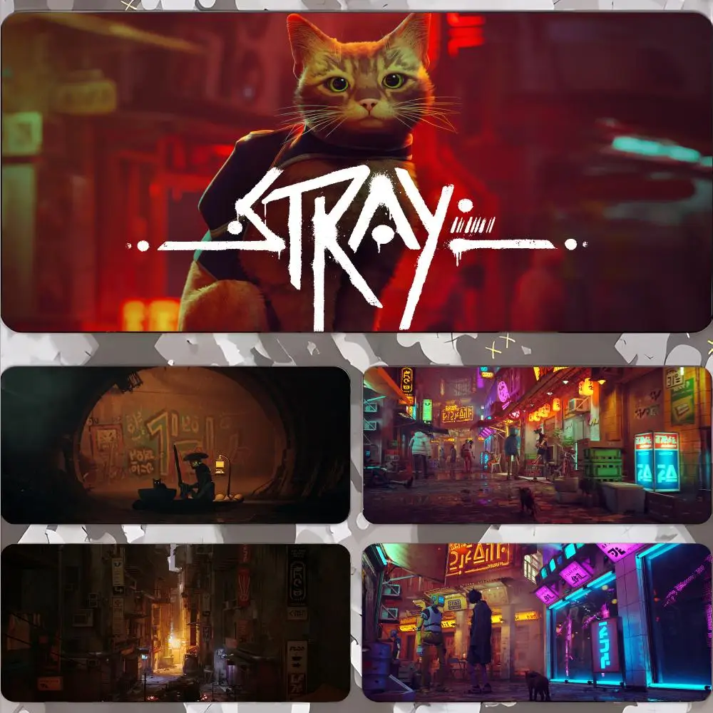 Stray Mouse Pad Gamer Keyboard Mat Pads Gaming Desk Protector Laptops Large Mousepad Cartoon Deskmat