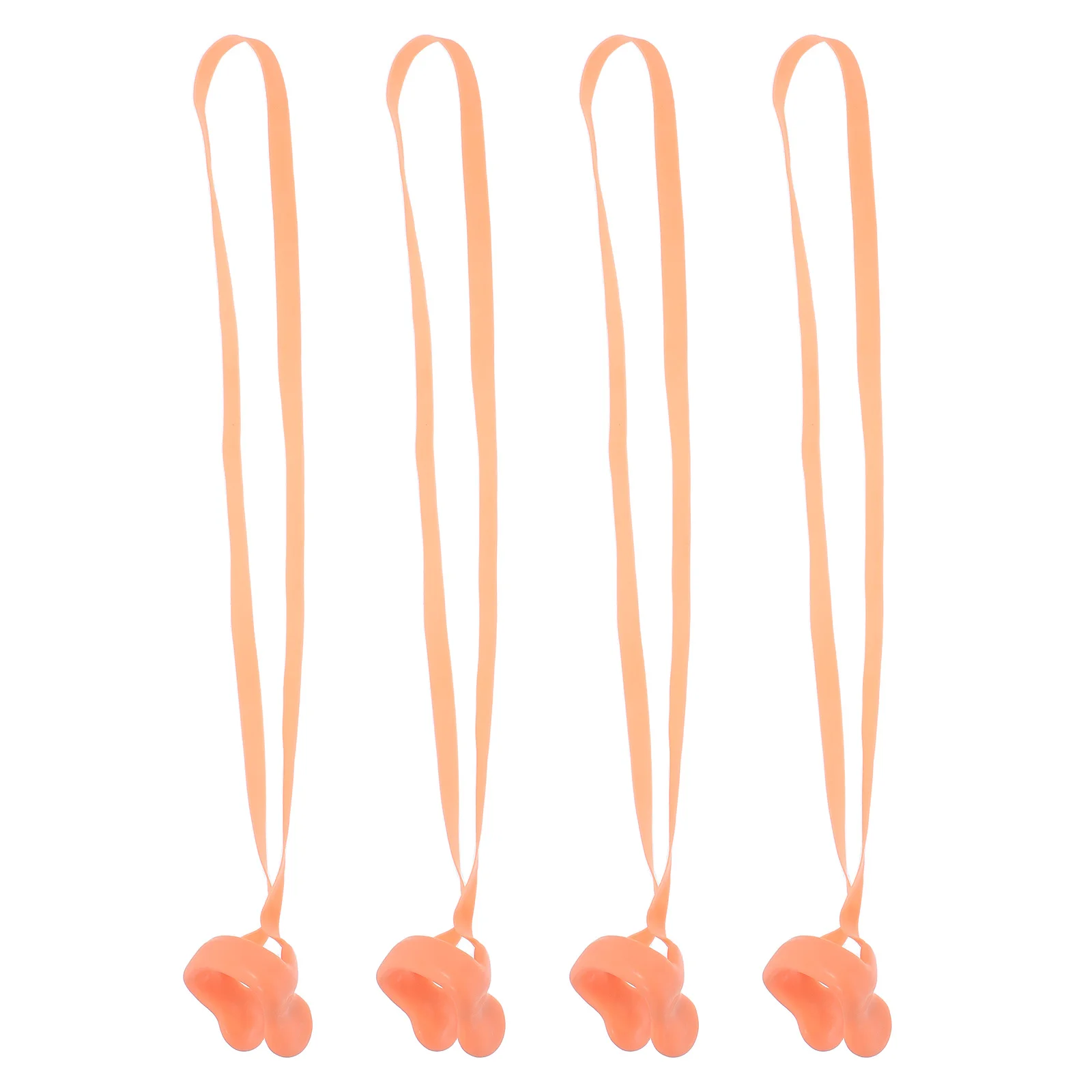 

4Pcs Swimming Nose Clip with Retaining Strap Prevents Water Entry Reusable Swimmers Nose Plugs for Lessons Swim Accessory
