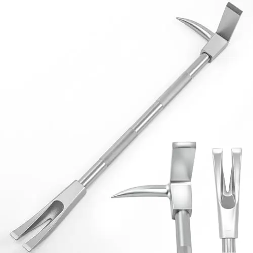 

Многофункциональный инструмент пожарного Halligan Bar 30 дюймов 3-в-1 для принудительного проникновения – топор, шило, вилка – из высокоуглеродистой стали для спасательных работ и демонтажа