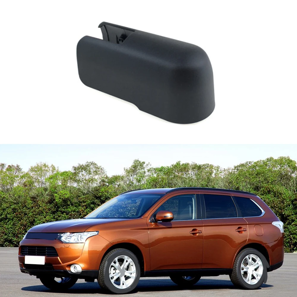 1Pcs Rear Wipe Arm Cover Cap For Mitsubishi 8253A050 Black PBT Durable High-quality Material Car Accessories