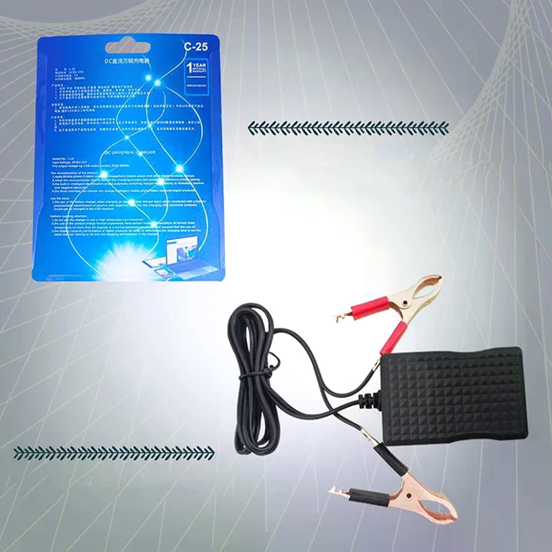 Conversor DC de alto desempenho com clipe de bateria 5V 3 portas USB Adaptador de alimentação DC Módulo de carregamento Buck para tablets de telefone