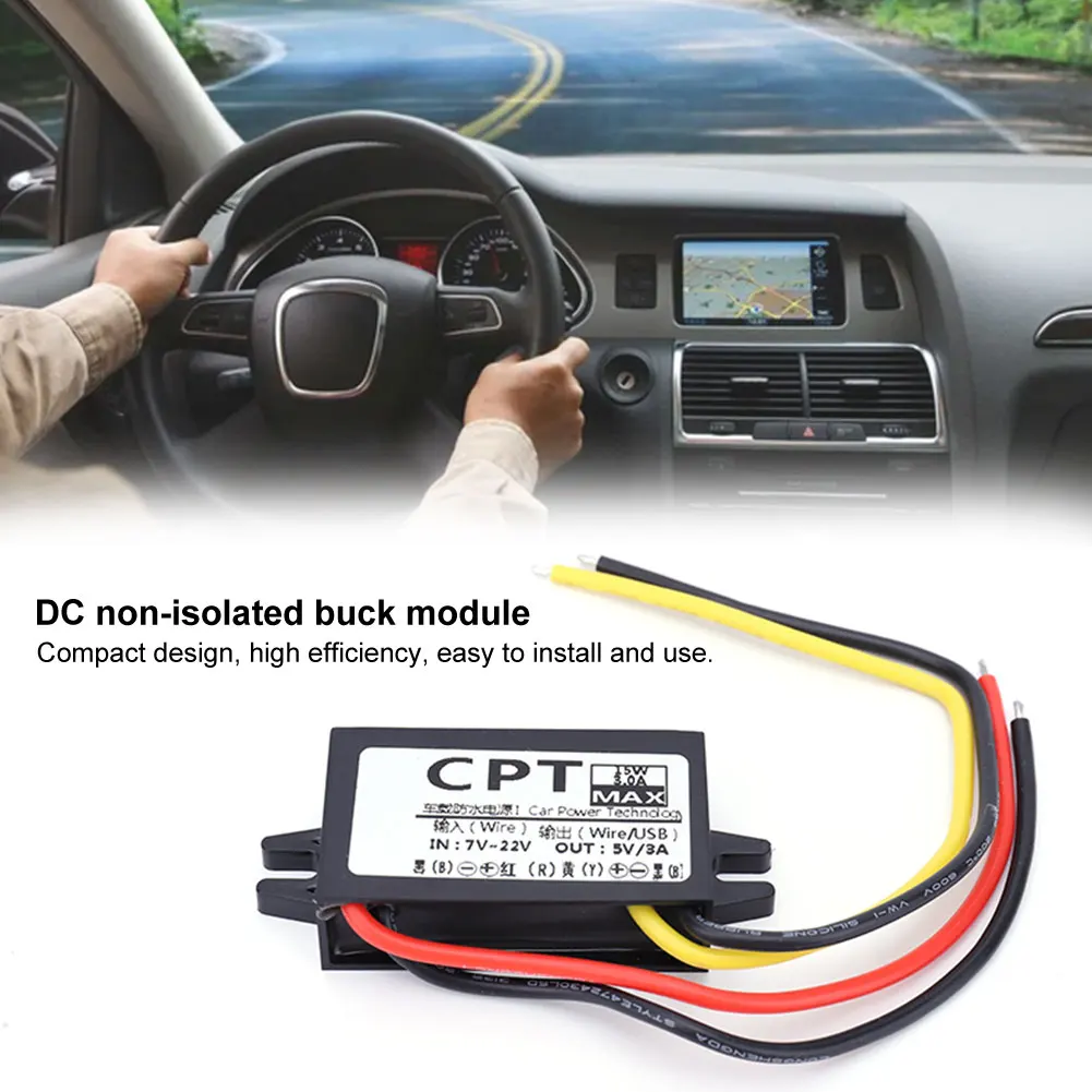 12V To 5V 3A 15W Ca…