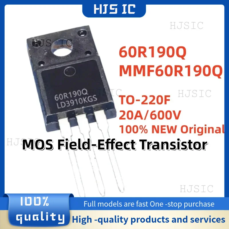 10-20-30PCS 100% Original Brand New and Quality 60R190Q MMF60R190Q MMF60R190QTH TO-220F 20A 600V MOS Field-Effect Transistor