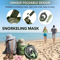 Professional Snorkeling Diving Mask Underwater Scuba Full Face Snorkel Mask Anti Fog Goggles for Kids Adult Swimming Equipment 3