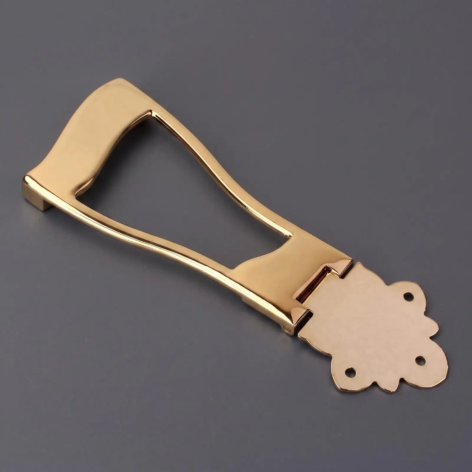 Guitar Tailpiece with Flower | Low-Profile Contoured Shape, Guitar Tailpiece Bridge, for Instrument Repair