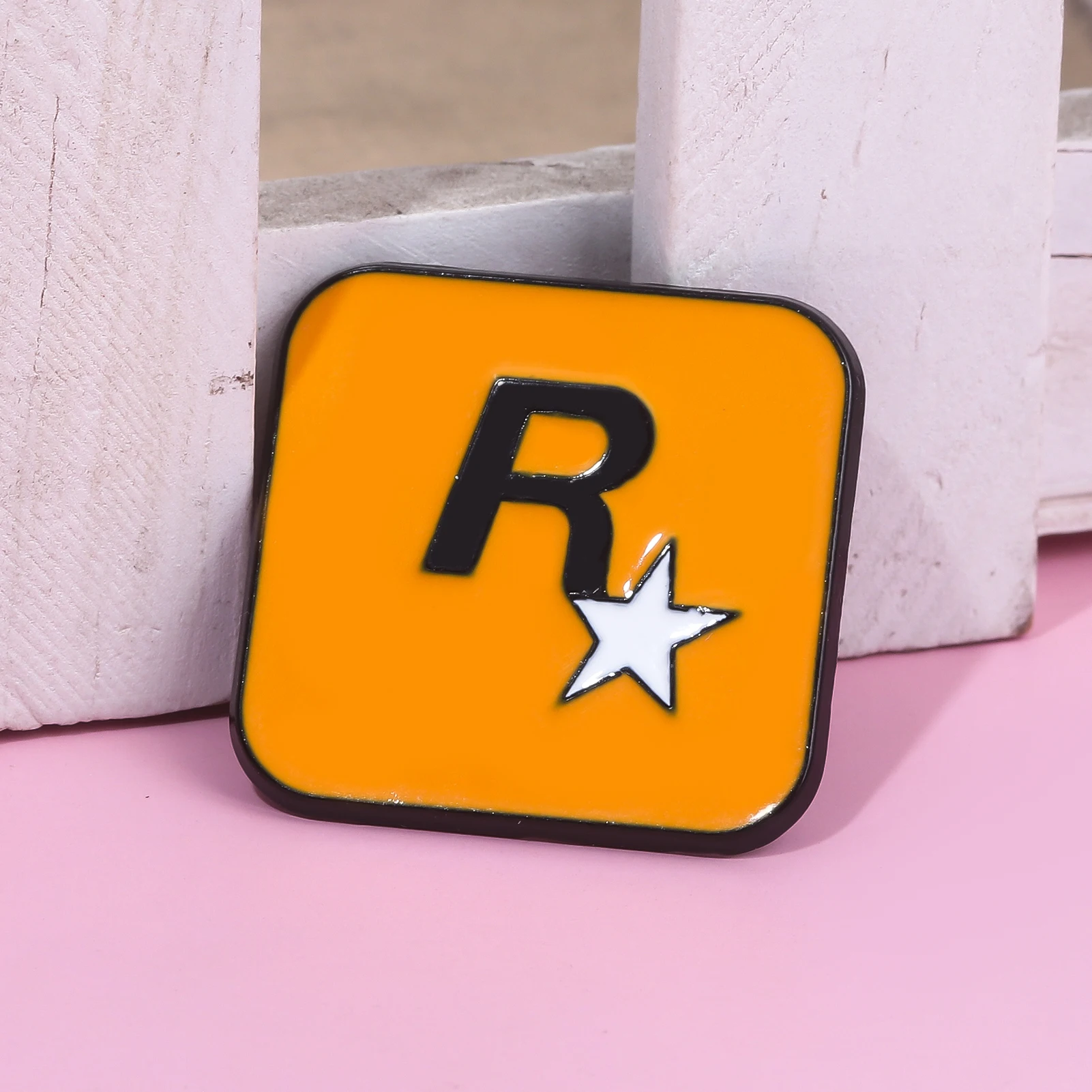 R ستار التلبيب دبوس لعبة حديثة المينا دبوس الرجال النساء بروش ظهره شارات دبابيس للملابس شارات كول مجوهرات اكسسوارات #4