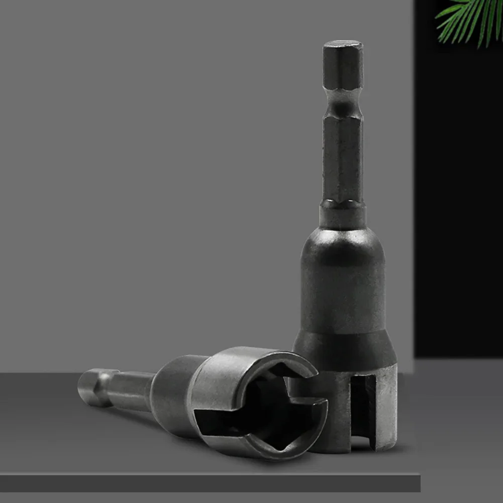 6.35 ミリメートル六角シャンク 66 ミリメートルクロームバナジウム鋼黒ソケットレンチ電動ドライバー用マイナス蝶ボルトハンドツール