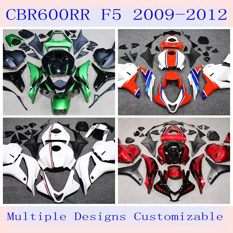 4 Gift new ABS fairing kit for HONDA CBR600RR F5 2009 10 11 2012 car accessories with tank cover can be customized