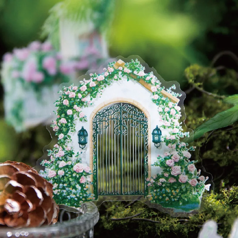 

2 стиля, 40 шт./пакет, серия зелени, ранний весенний сезон, набор наклеек, креативные наклейки, материал для справочника, сделай сам, скрапбук