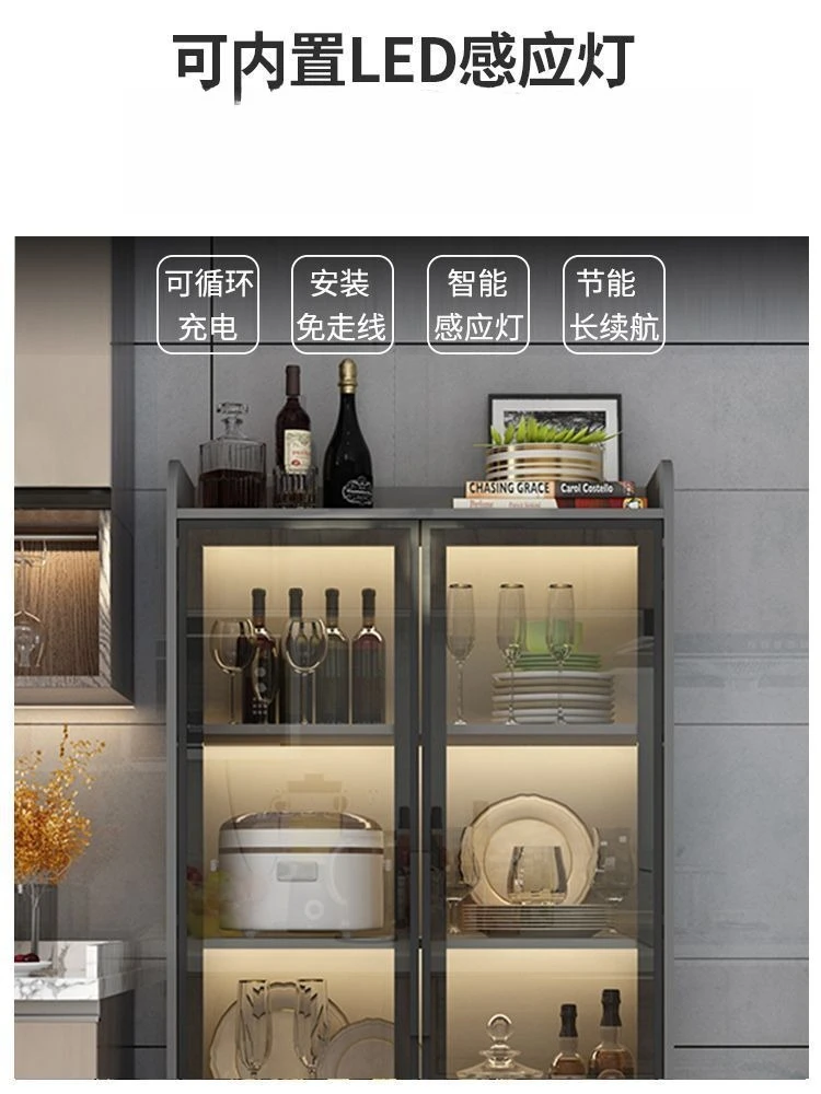 Armario lateral, armario sencillo y moderno, mueble para vino contra la pared para sala de estar, multifunción para el hogar