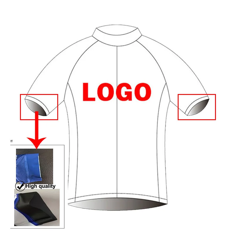 Customized bicycle clothing for men/women/children, one piece for free design