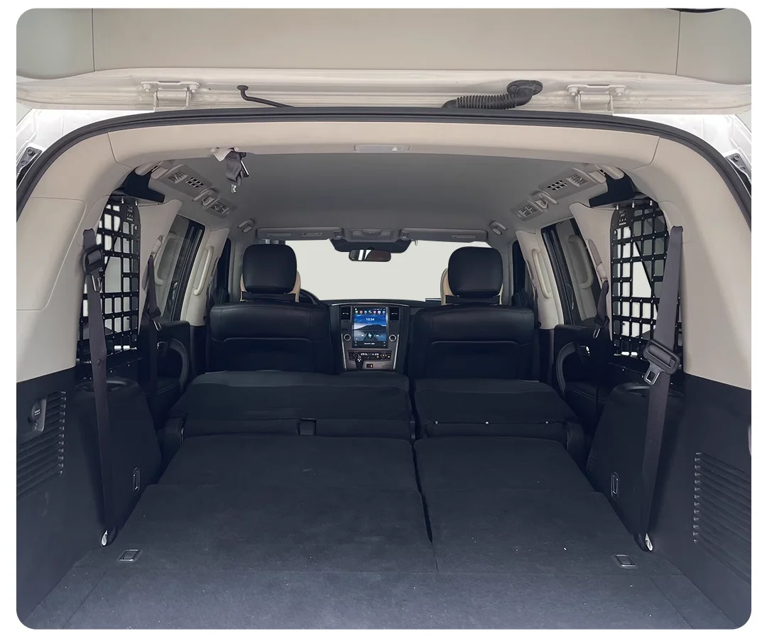 CGZ MOLLE PANEL for Nissan Patrol Y62 / Armada 2010-2023 Rear Boot Cargo Shelf Modular Storage Racks Organizers