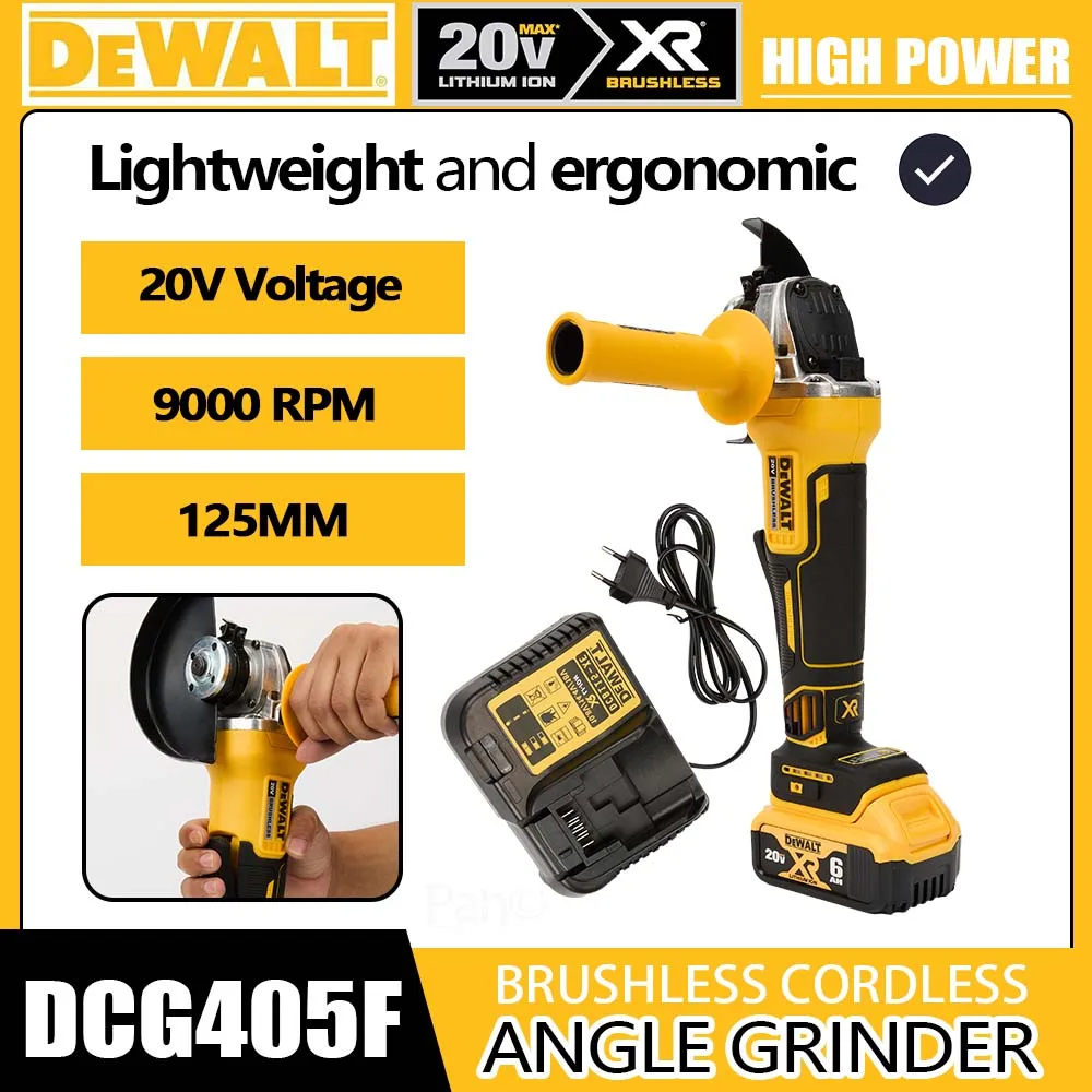 DeWalt Brushless Magnetic Floating Metal Cutting Machine Grinding and Charging Angle Grinder Dcg405