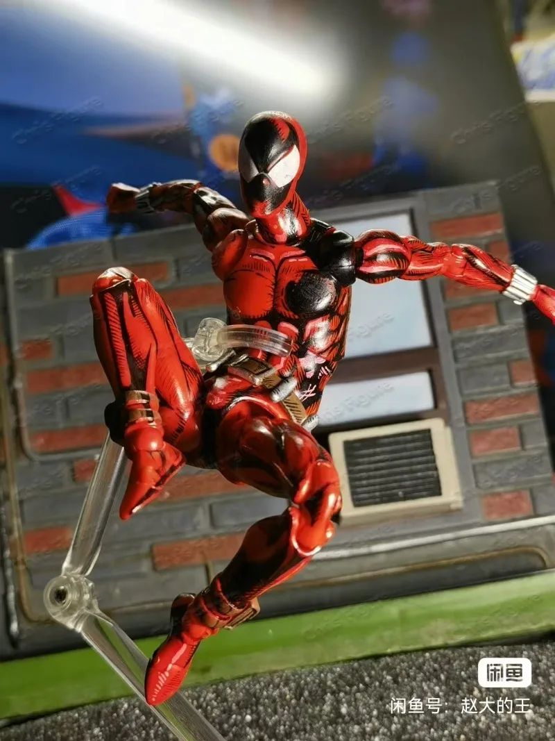 

In Stock Bandai SHF S.H.Figurats Spider-Man SCARLET SPIDER Anime Characters Action Figures Collection Gifts